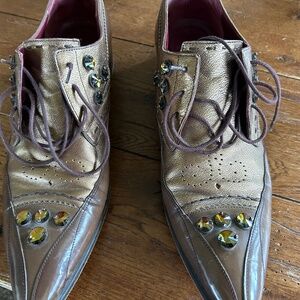 Prada lace up loafers